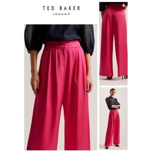 Ted Baker Bright Fuchsia Wide-Leg Trousers